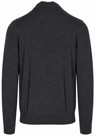Olymp Half Zip Tröja Ull Antracit