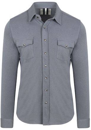 Profuomo Overshirt Western Jersey Blauw