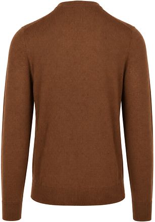 Suitable Crew Zip Merinotröja Brown
