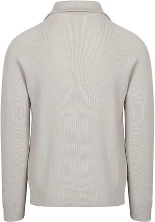 Suitable Half Zip Genser Tias Cooldry Strikket Greige