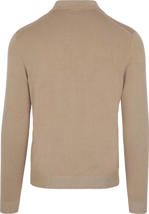 Suitable Compact Cotton Polo Shirt Beige