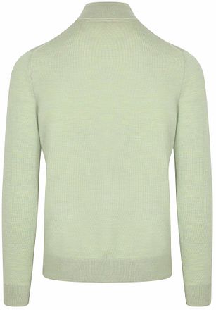 Suitable Merino Half Zip Sweater Light Green