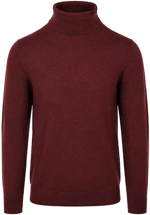 Suitable Merino Polotröja Bordeaux