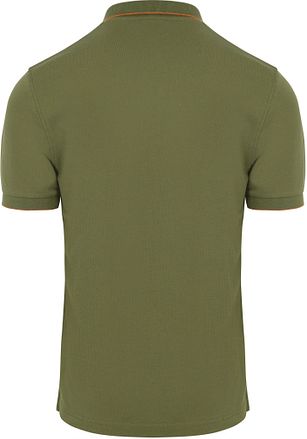 Sun68 Poloshirt Small Stripe Collar Olivgrün