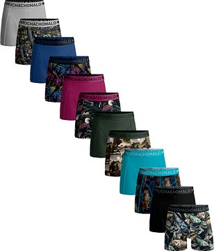 MUCHACHOMALO Heren Boxers, Katoenen Heren Effe Ondergoed, Multipack 2 Pack, Boxershorts Solid Klassieke Pasvorm, met Elastische Tailleband