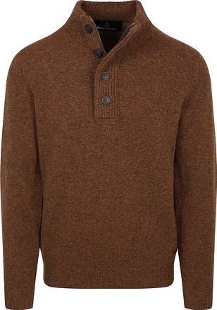 Barbour Mocker Sweater Wool Brown