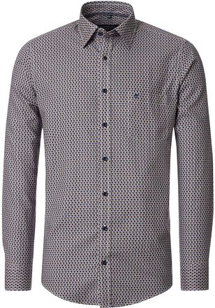 CASAMODA Freizeithemd Druck Blau