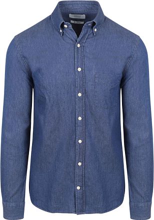 King Essentials The Tommy Chambray Skjorta Blå