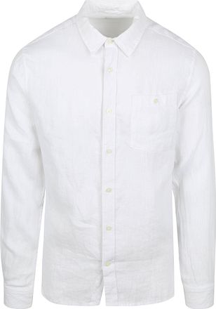 KnowledgeCotton Apparel Skjorta Vit Linne