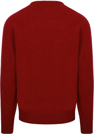 William Lockie Pullover Lamswol V Poppy