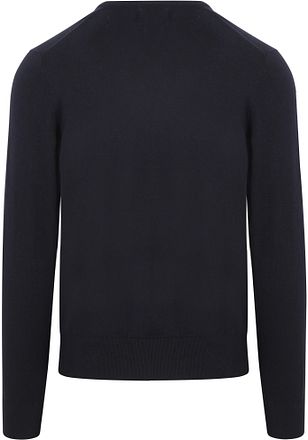 Steppin' Out Pullover Cotton Cashmere V-Neck Navy
