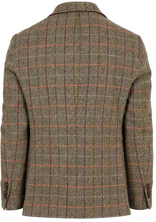 Steppin' Out Sport Jacket Shetland Wool Check Green