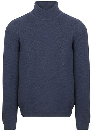 Suitable Rullkrage Struktur Melange Navy