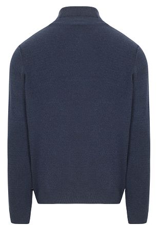 Suitable Rullkrage Struktur Melange Navy