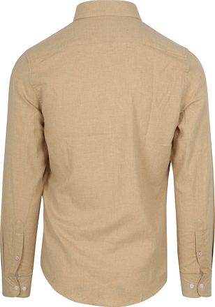 Suitable Skjorte i Flonel Beige