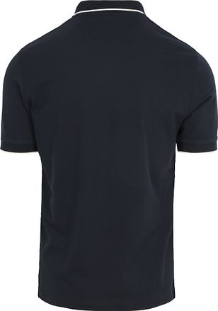 Sun68 Poloshirt Small Stripe Collar Navy