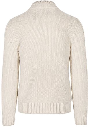 Superdry Half Zip Pullover Jacob Cable Ecru