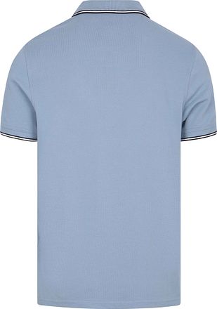 Barbour International Piqué Poloshirt Evan Tipped Blå