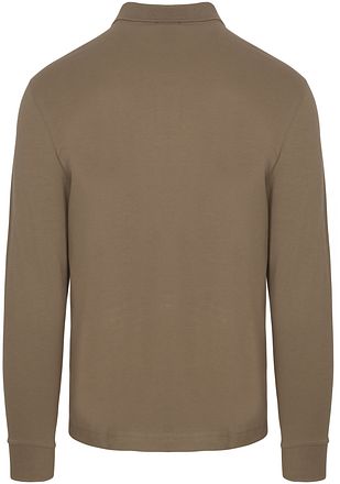 BOSS Passerby Polo Taupe Slim-Fit Langarm