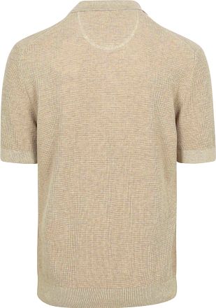 Gant Knitted Poloshirt Beige