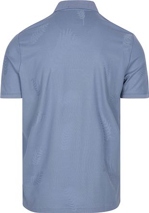 Polo State of Art Piqué Feuilles Bleu Clair
