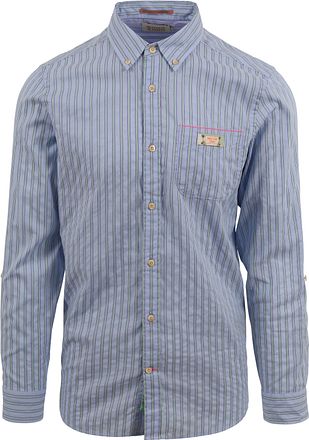 Scotch and Soda Skjorte Stribet Lyseblå