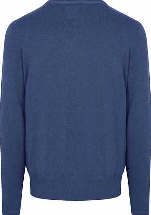 Steppin' Out Pullover Cashmere V-Neck Cobalt Blue