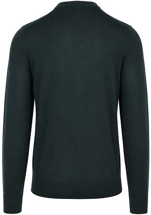 Suitable Crew Zip Merino Donkergroen
