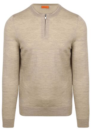 Suitable Crew Zip Merino Sable