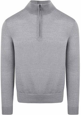 Suitable Merino Half Zip Sweater Grey