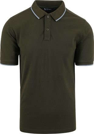 Suitable Respect Polo Shirt Tip Ferry Olive Green