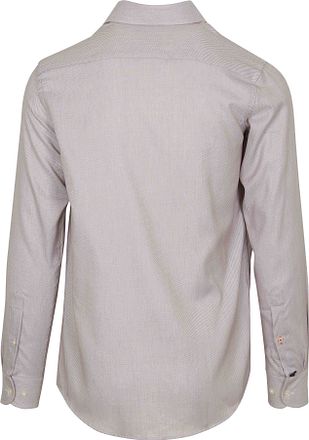 Suitable Skjorta Jacquard Lyx Röd