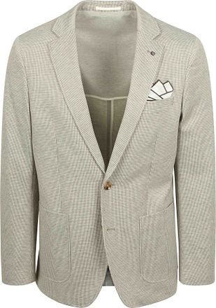Suitable Sports Jacket Fame Houndstooth Olive