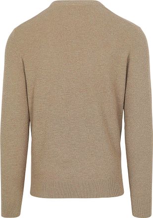 Suitable Tröja i Slub-struktur Beige