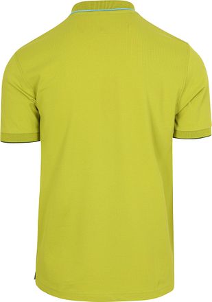 Sun68 Poloshirt med Stribet Krave Lysegrøn
