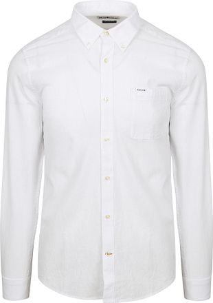 Barbour Skjorte Nelson Skreddersydd Hvit
