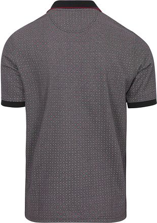 CASAMODA Poloshirt Druck Grau Multicolour