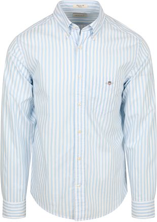 GANT Hemd Stripe Poplin Classic Blau