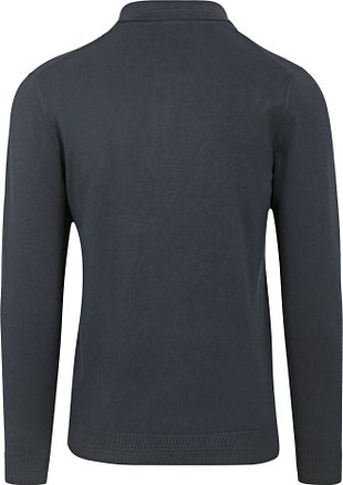 No Excess Pullover Poloshirt Navy