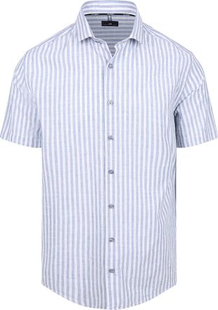 State of Art Short Sleeve Shirt Stripe Blue