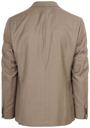Suitable Kostuum Sharkskin Wol Sand