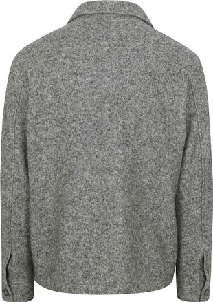 Suitable Overshirt Boiled Wool Blend Grijs
