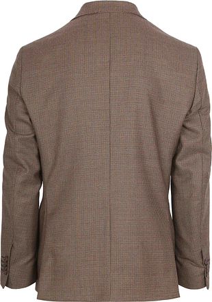 Suitable Pied De Poule Blazer Wool Brown