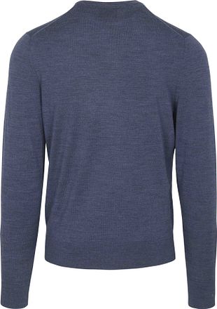 Suitable Merino Pullover Denim Blauw