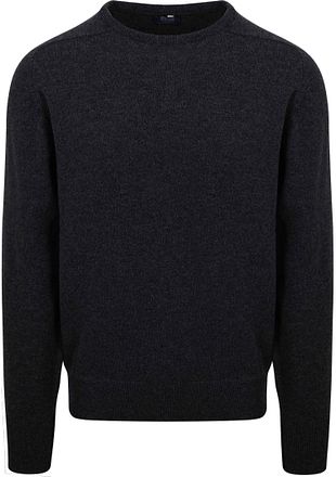 William Lockie Trui Lamswol Charcoal Antraciet