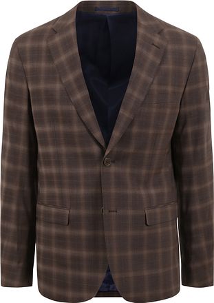 Suitable Strato Toulon Suit Wolle Kariert Braun