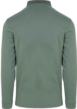 CASAMODA Langærmet Polo Struktur Grøn