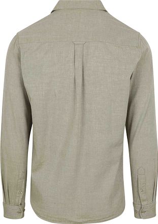 KnowledgeCotton Apparel Overhemd Lichtgroen