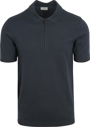 No Excess Poloskjorte med Halv Glidelås Marineblå