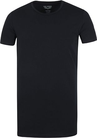 PME Legend Basic T-Shirt 2er Pack O-Ausschnitt Schwarz